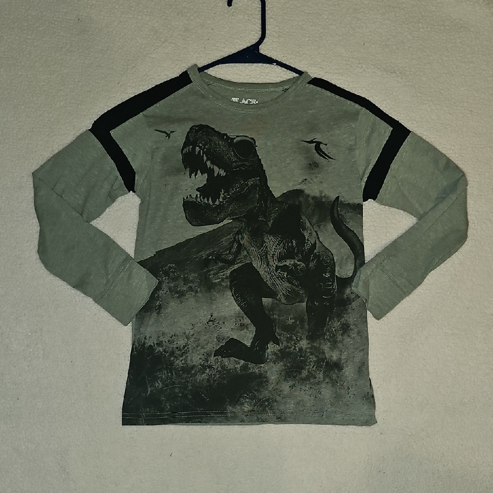 The Children's Place Dino Adventure Long Sleeve Tee - Gray